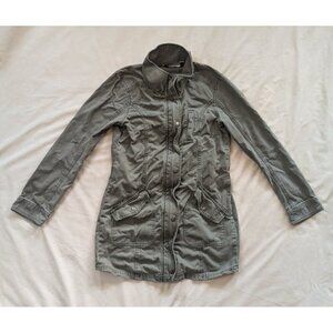 Abercrombie & Fitch Kids Coat Jacket Girls Safari Utility Green Zip XL/16